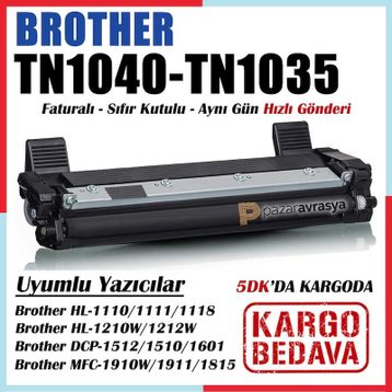 Brother MFC-1815 TN1040 Muadil Toner