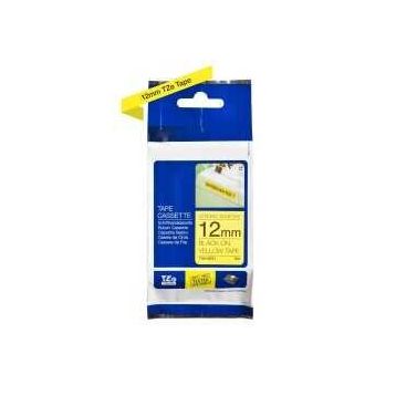 Brother P-Touch TZE-S631 Sarı Üzerine Siyah Güçlü Yapışkanlı 12 mm 8 mt Muadil Etiket