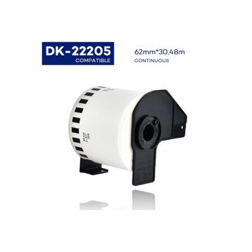 Brother QL-1110NWB DK-22205 62 mm Sürekli Form 30 m Muadil Termal Etiket