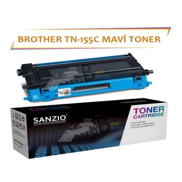 Brother TN-155C Mavi Muadil Toner