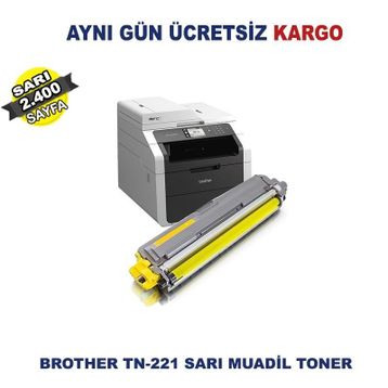 Brother TN-221 Sarı Muadil Toner