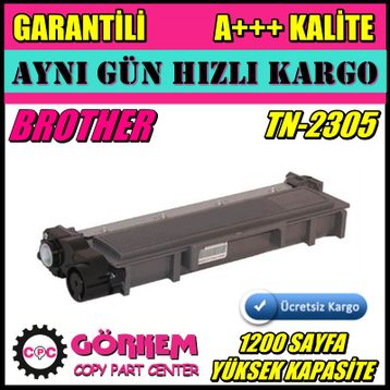 Brother TN-2305 Siyah Muadil Toner