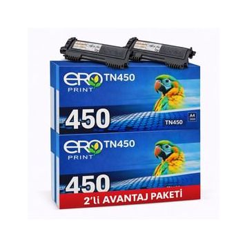 Brother TN-450 2 li Paket Muadil Toner