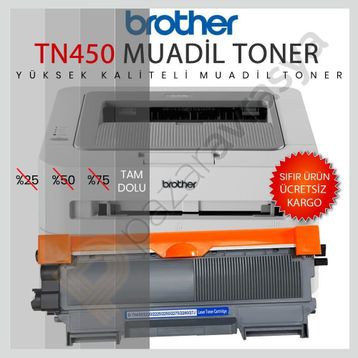 Brother TN-450 Muadil Toner
