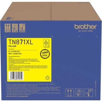 Brother TN871XLY Sarı Yüksek Kapasiteli Orijinal Toner