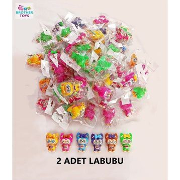 Brother Toys 2 Adet 9 cm Sürpriz Renkli Labubu Figür Oyuncak