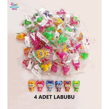 Brother Toys 4 Adet 9 cm Sürpriz Renkli Labubu Figür Oyuncak