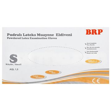 BRP Latex Pudralı Small 100'lü Muayene Eldiveni