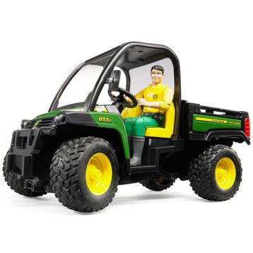 Bruder 02490 John Deere Gator 855D ve Bworld Adam