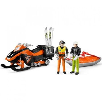 Bruder BR63100 Sürücülü Kayak Aracı Kurtarma Kızagı Ve Kayakçı
