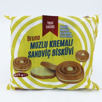 Bruno 300 gr Kremalı Muzlu Bisküvi