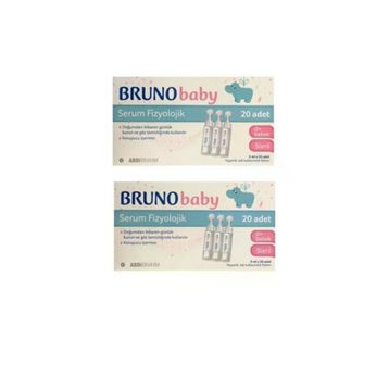 Bruno Baby 5x20 ml Flakon 2 Kutu Serum Fizyolojik Burun Aspiratörü