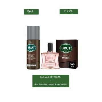 Brut Musk Edt 100 ml Erkek Parfum Seti