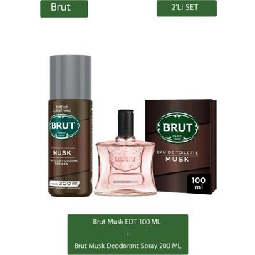 Brut Musk Edt 100 ml Erkek Parfum Seti