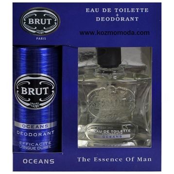 Brut Set EDT 100 +200 ml Oceans Sprey Deodorant
