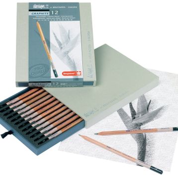 Bruynzeel Design Graphite 12'li Artist Çizim Kalemi