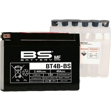 BS Battery 08-2020 YT4B Yamaha TTR110 E / TTR50 E / Sr 400 Akü
