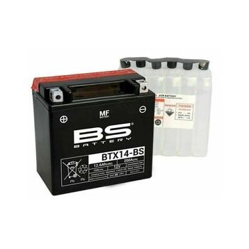 BS Battery BTX14- 2004-2006 Kawasaki Klv 1000 Uyumlu Akü
