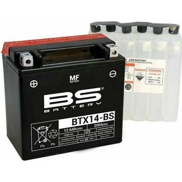 BS Battery BTX14- 2006-2018 Hyosung Gt 650 R Uyumlu Akü