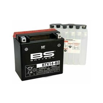 BS Battery BTX14- 2019-2022 Kymco Xciting S 400 Uyumlu Akü
