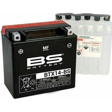 BS Battery BTX14- 2019-2022 Kymco Xciting S 400 Uyumlu Akü