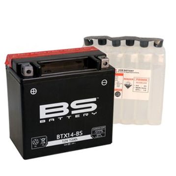 BS Battery BTX14 YTX14 12 V 12 Ah 200 CCA Agm Bakımsız Motosiklet Aküsü