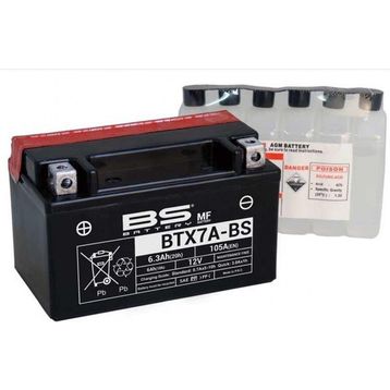 BS Battery BTX7A-BS Kuba Valentıno 50CC Akü