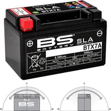 BS Battery BTX7A Sla 2008-2021 Kymco Agility 50 Uyumlu Akü