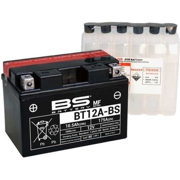 BS Battery SYM Joymax 300 Evo BT12A- MF 2010-2013 Akü
