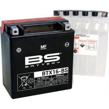 Bs BTX16 1998-2004 Kawasaki VN 1500 Classic Tourer Uyumlu Sulu Akü