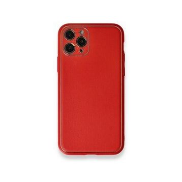 BSSM Coco Deri Silikon Kapak - Kırmızı iPhone 11 Pro Max Kılıf