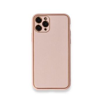 BSSM Coco Deri Silikon Kapak - Pembe iPhone 11 Pro Max Kılıf