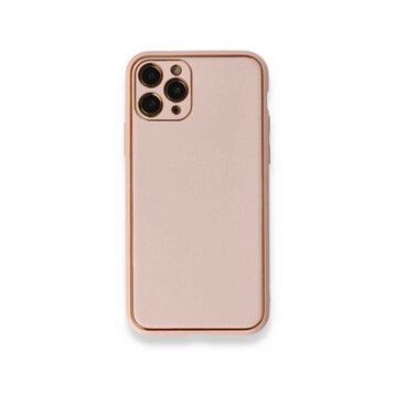 BSSM Coco Deri Silikon Kapak - Pembe iPhone 11 Pro Max Kılıf
