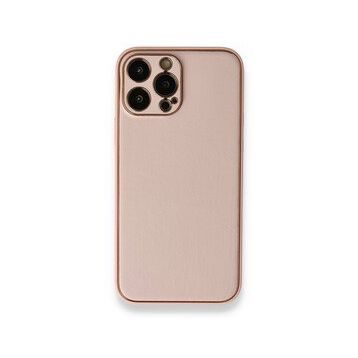 BSSM Coco Deri Silikon Kapak - Pembe iPhone 13 Pro Kılıf