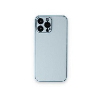 BSSM Coco Deri Silikon Kapak - Sky Blue iPhone 14 Pro Kılıf
