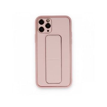 BSSM Coco Deri Standlı Kapak - Pembe iPhone 11 Pro Max Kılıf