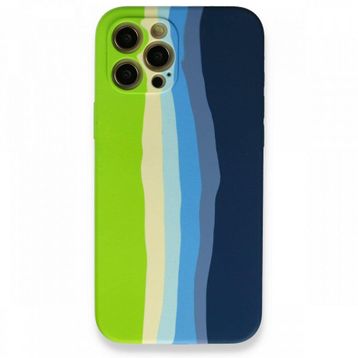 BSSM Ebruli Lansman Silikon - Koyu Yeşil iPhone 12 Pro Max Kılıf