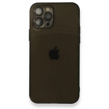 BSSM Fly Lens Silikon - Siyah iPhone 12 Pro Kılıf