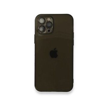 BSSM Fly Lens Silikon - Siyah iPhone 12 Pro Kılıf