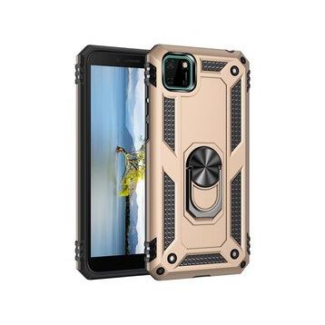 BSSM Gold Huawei Y5P Sofya Yüzüklü Silikon Kapak Kılıf