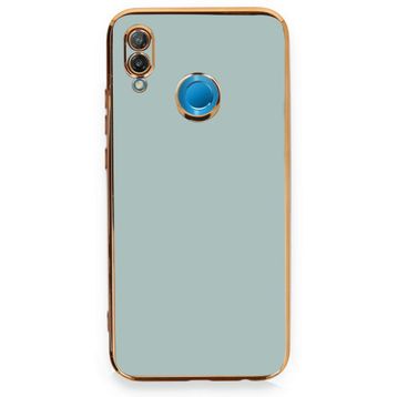 BSSM Huawei P20 Lite Volet Silikon Açık Yeşil Kılıf