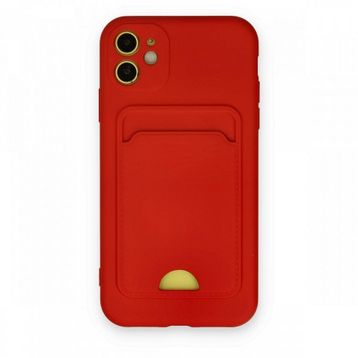 BSSM iPhone 11 Kelvin Kartvizitli Silikon Kırmızı Kılıf
