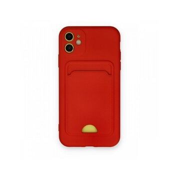 BSSM iPhone 11 Kelvin Kartvizitli Silikon Kırmızı Kılıf