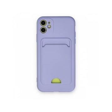 BSSM iPhone 11 Kelvin Kartvizitli Silikon Lila Kılıf