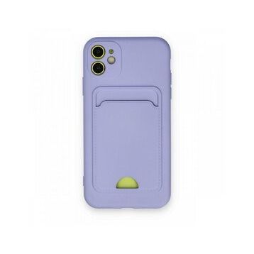 BSSM iPhone 11 Kelvin Kartvizitli Silikon Lila Kılıf