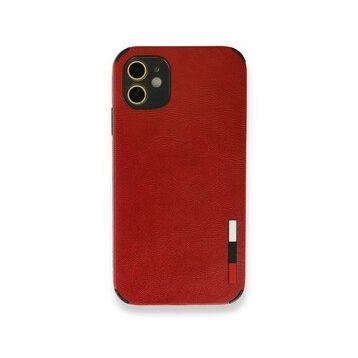 BSSM iPhone 11 Loop Deri Silikon Kırmızı Kılıf