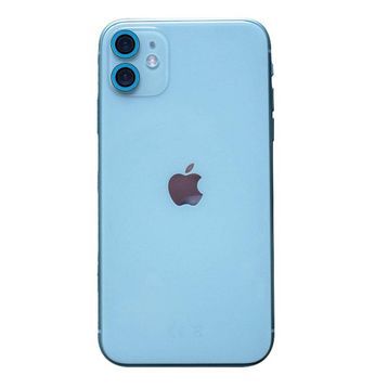 BSSM iPhone 11 Mavi Neon Fosforlu Kamera Lens