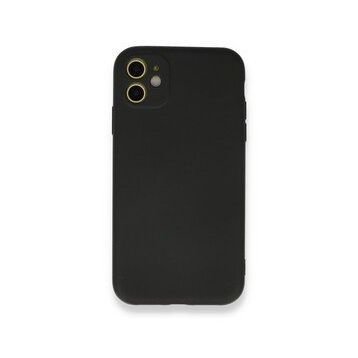 BSSM iPhone 11 Nano İçi Kadife Silikon Siyah Kılıf