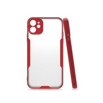 BSSM iPhone 11 Platin Silikon Kırmızı Kılıf
