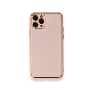 BSSM iPhone 11 Pro Coco Deri Silikon Kapak Pembe Kılıf